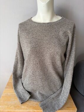 AQUA 100% Cashmere High Low Splits Sweater